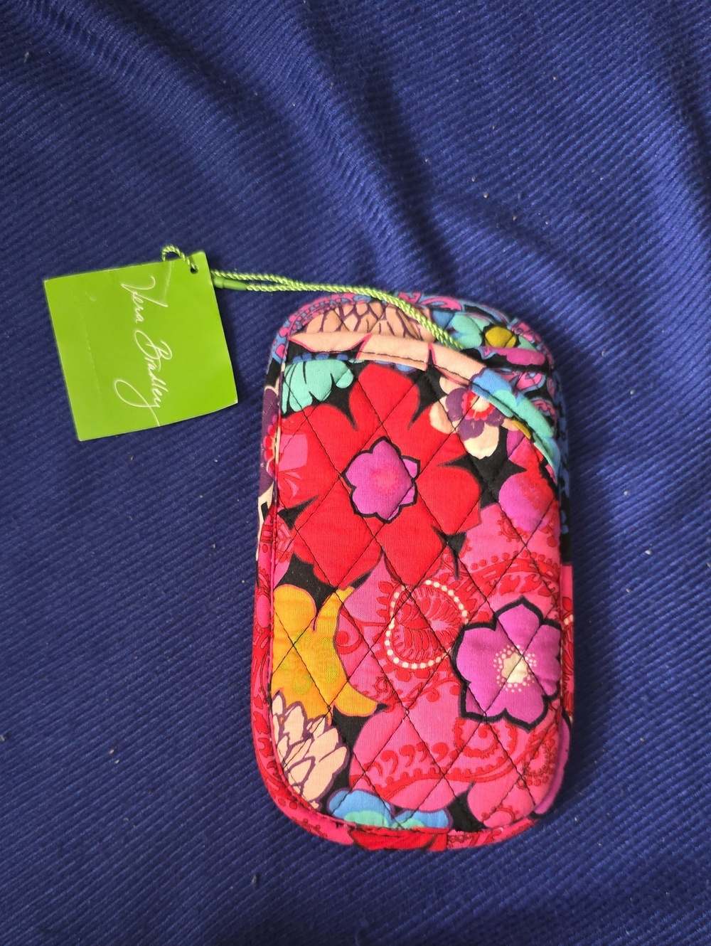 Vera Bradley Multicolor Floral Quilted Eye Pouch